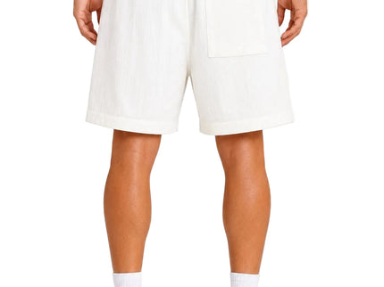 Textured Linen Relaxed Shorts