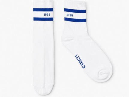 Striped Crew Socks (Black / Blue / Red ) – Pack of 3