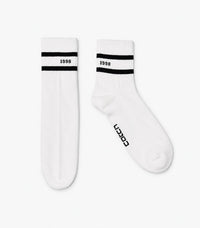 Striped Crew Socks (Black / Blue / Red ) – Pack of 3