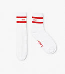 Striped Crew Socks (Black / Blue / Red ) – Pack of 3