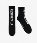 Graphic Crew Socks (White / White / Black )- Pack of 3