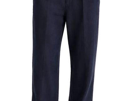 Linen Relaxed Straight Trousers