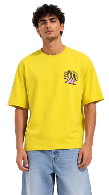 Yellow Sound Printed T-Shirt