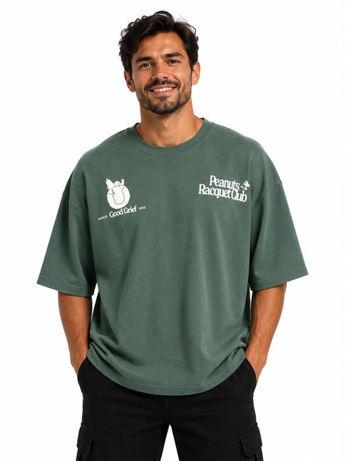 Peanuts Club T-Shirt – Forest Green
