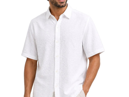 Zigzag Textured Resort Shirt