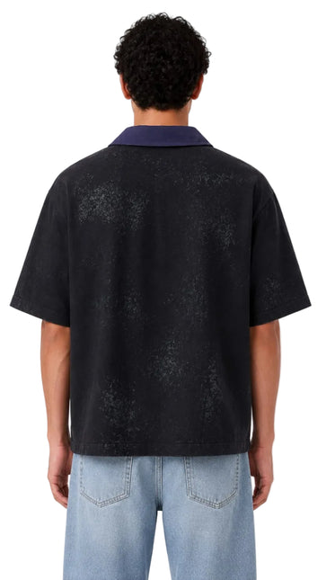 Wash Open Contrast Collar Box Fit Shirt