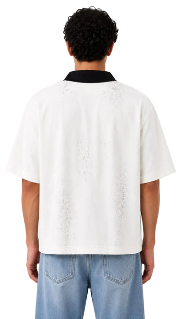 Wash Open Contrast Collar Box Fit Shirt