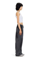 Distressed Wide Leg Denim Pants