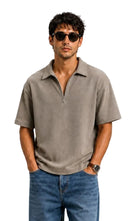Zip Collar T-Shirt – Box Fit