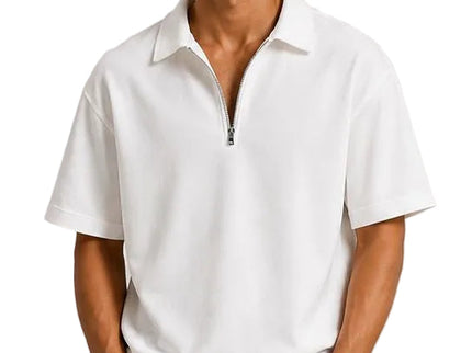 Zip Collar T-Shirt – Box Fit