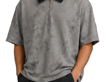 Minimal Zip Polo Box Fix  T-Shirt