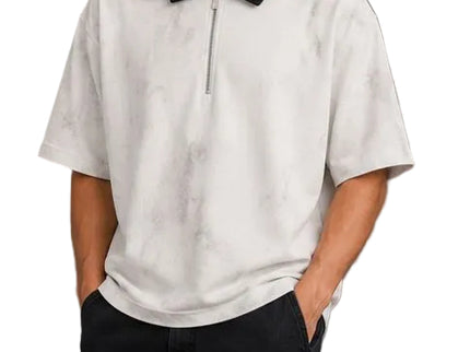 Minimal Zip Polo Box Fix  T-Shirt