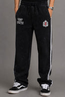Washed Waterproof Side Stripe Pants