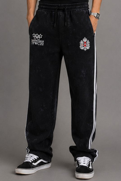 Washed Waterproof Side Stripe Pants