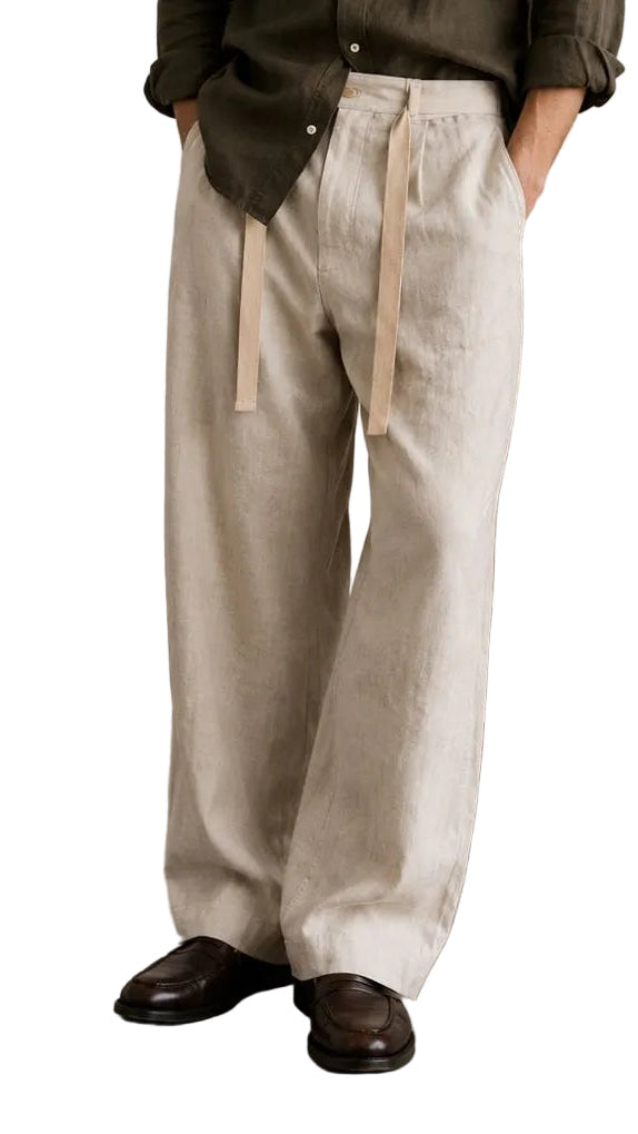 Relaxed Linen Blend Pants