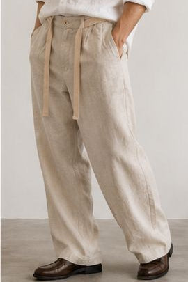 Relaxed Linen Blend Pants