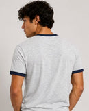 Crew Neck Contrast Trim Regular Fit T-Shirt