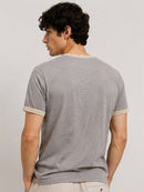 Crew Neck Contrast Trim Regular Fit T-Shirt