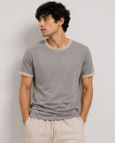 Crew Neck Contrast Trim Regular Fit T-Shirt