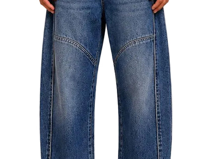 Washed Balloon Fit Jeans