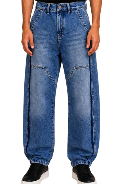 Washed Balloon Fit Jeans