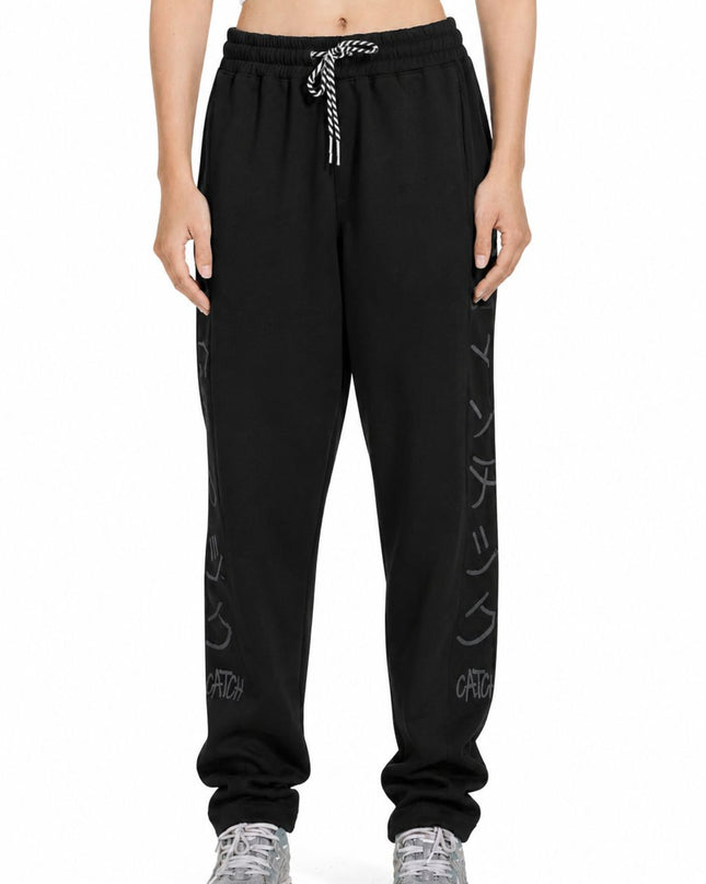 White Side Printed Jogger Pants