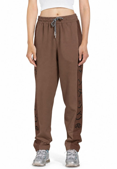 White Side Printed Jogger Pants