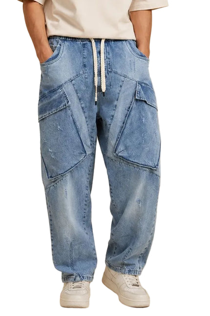 Utility Panel Baggy Jeans