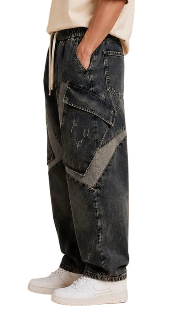 Utility Panel Baggy Jeans