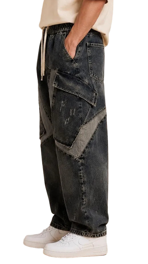 Utility Panel Baggy Jeans