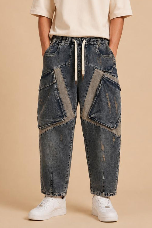 Utility Panel Baggy Jeans