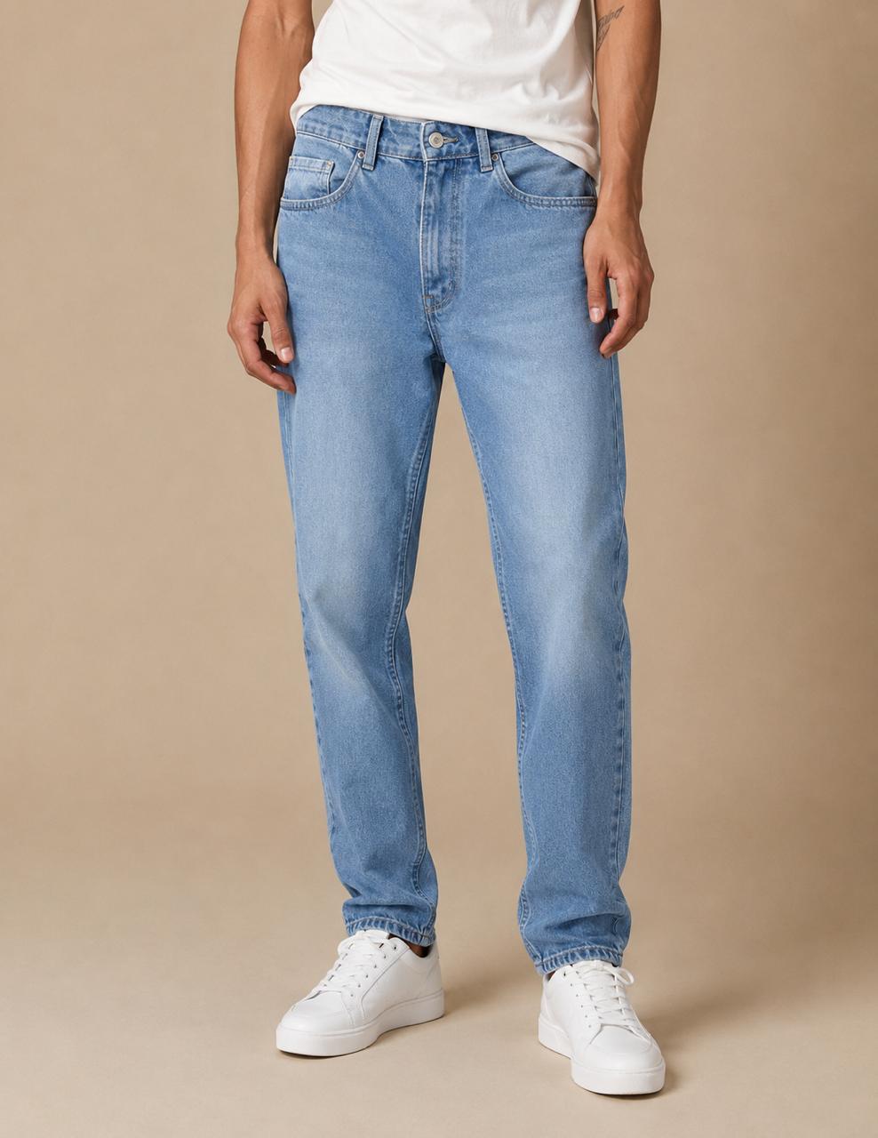 Washed Basic Slim Fit Jeans
