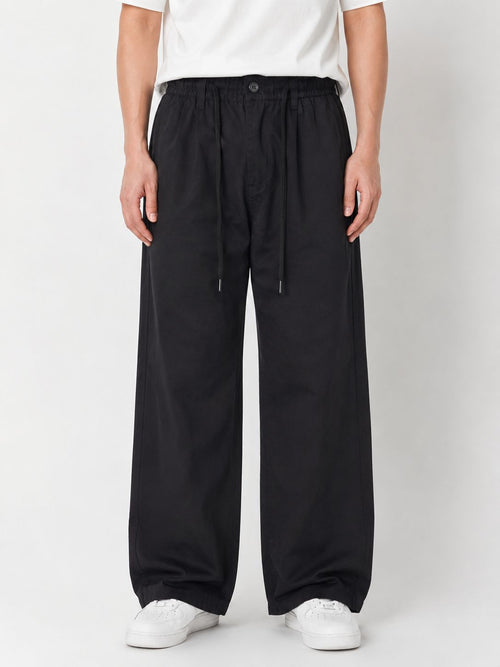 Oversized Wide Leg Gabardine Pants