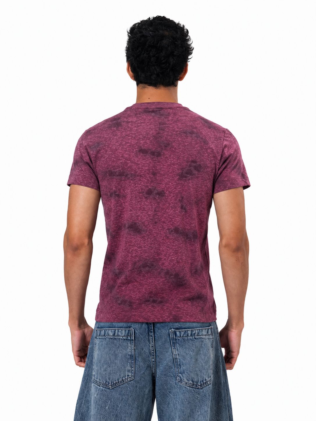 Velvet Textured Slim Fit T-Shirt