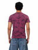 Velvet Textured Slim Fit T-Shirt
