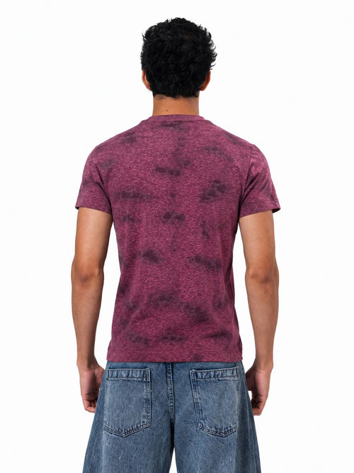 Velvet Textured Slim Fit T-Shirt