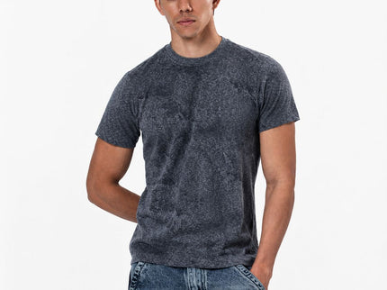 Velvet Textured Slim Fit T-Shirt