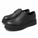 Chunky Sole Leather Derby Shoes