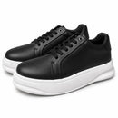 Bubbly Leather Sneakers – Black