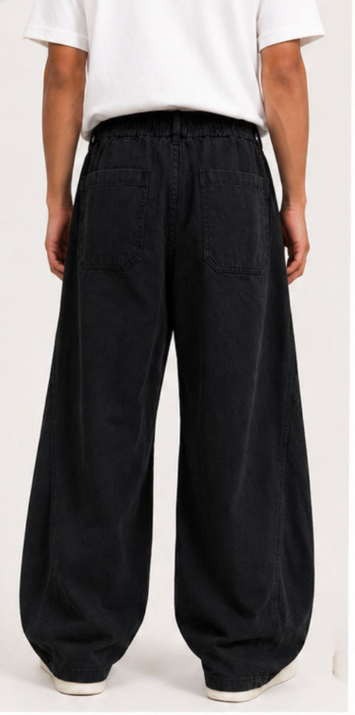 Oversized Wide Leg Denim Pants