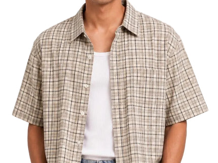 Checked Box Fit Short Sleeve Shirt