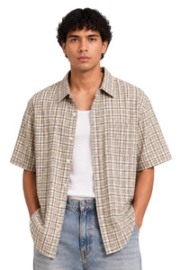 Checked Box Fit Short Sleeve Shirt
