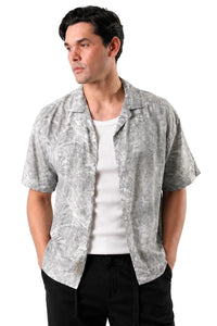 Tropical Print Box Shirt
