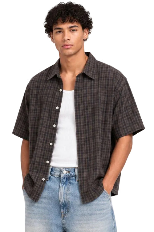 Checked Box Fit Short Sleeve Shirt