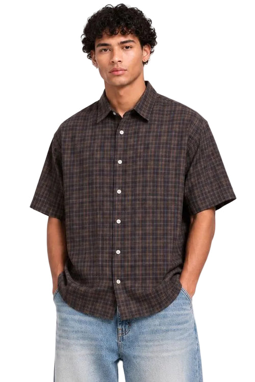 Checked Box Fit Short Sleeve Shirt