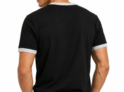 Crew Neck Contrast Trim Regular Fit T-Shirt