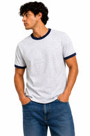 Crew Neck Contrast Trim Regular Fit T-Shirt