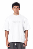 Crew Neck Oversized Fit Creek Printed T-Shirt