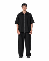 Zip-Up Collar Oversized Fit Suit