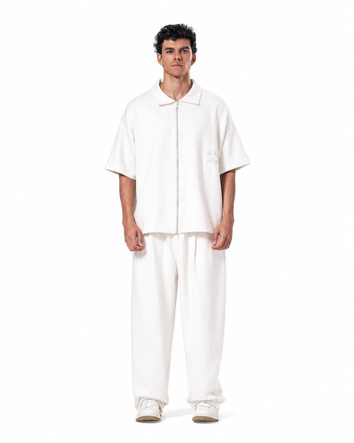 Zip-Up Collar Oversized Fit Suit